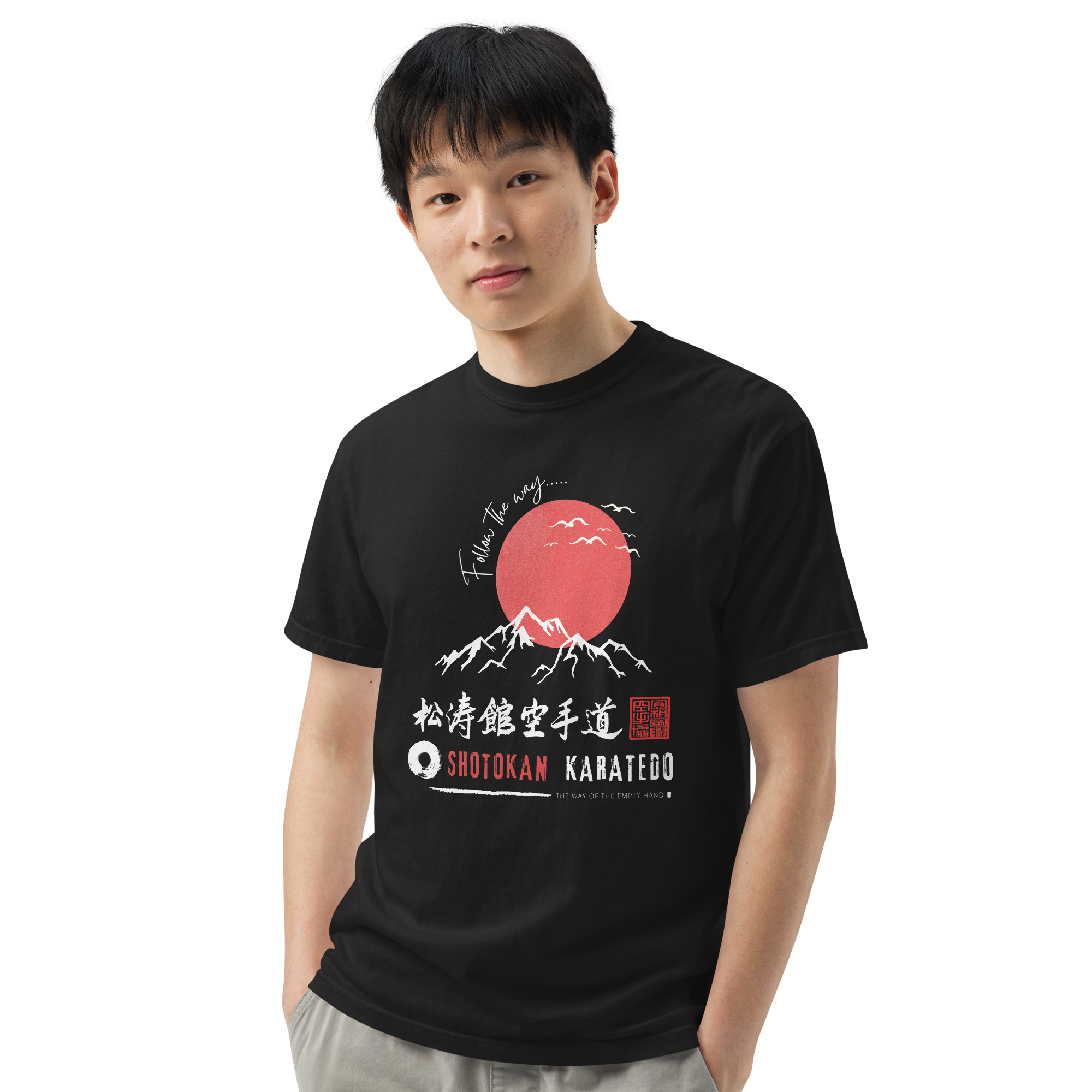 Karatedo 'Follow The Way' heavyweight t-shirt - Image 3