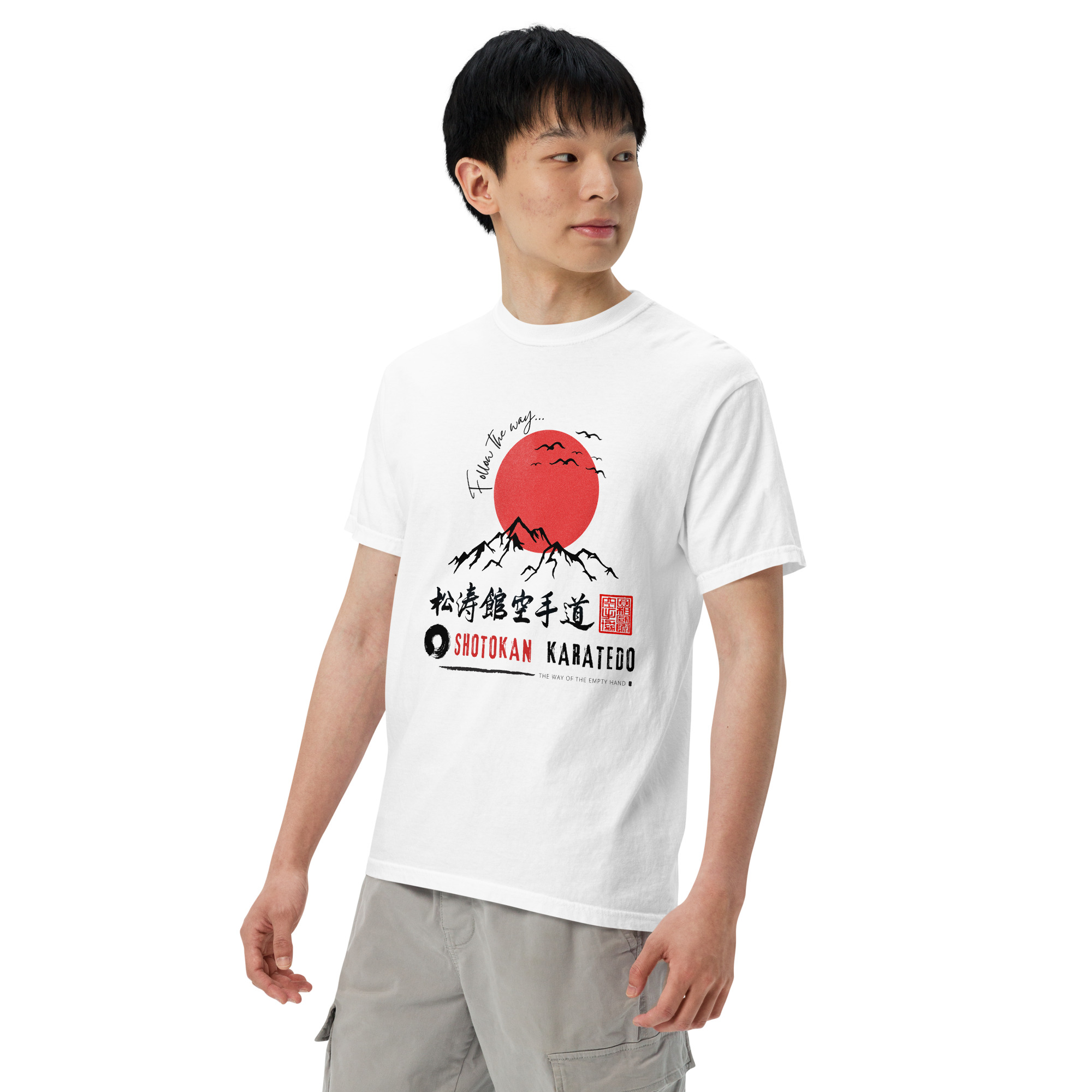 Karatedo 'Follow The Way' heavyweight t-shirt - Image 19